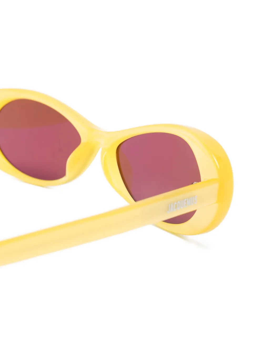  Jacquemus Nuvola Oval-frame Sunglasses - Yellow 