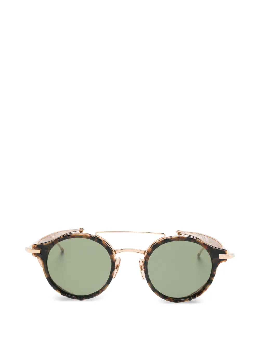 Thom Browne Eyewear Occhiali da sole tondi - Marrone