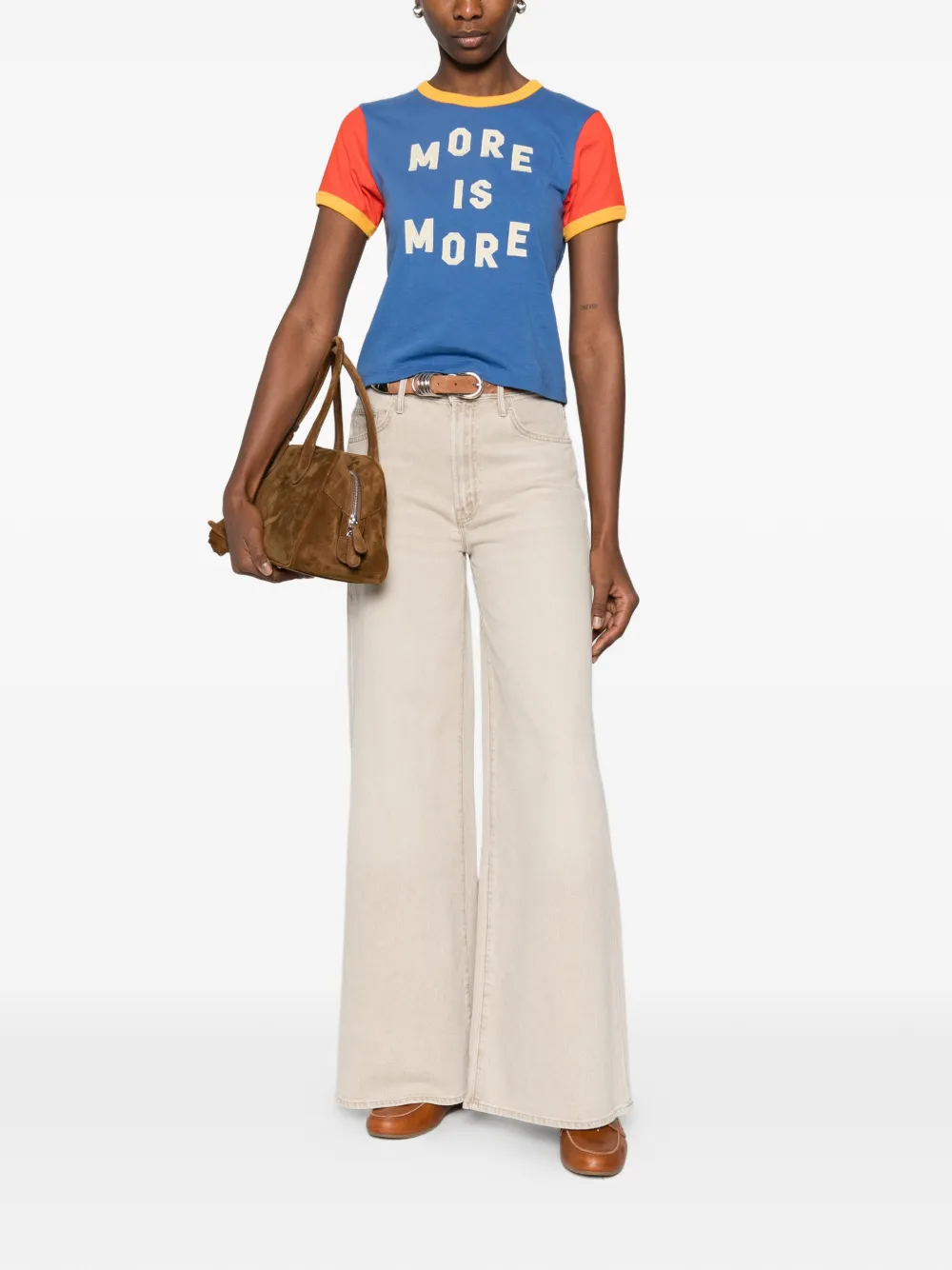 The Itty Bitty Ringer Short-Sleeve Text-Print T-Shirt