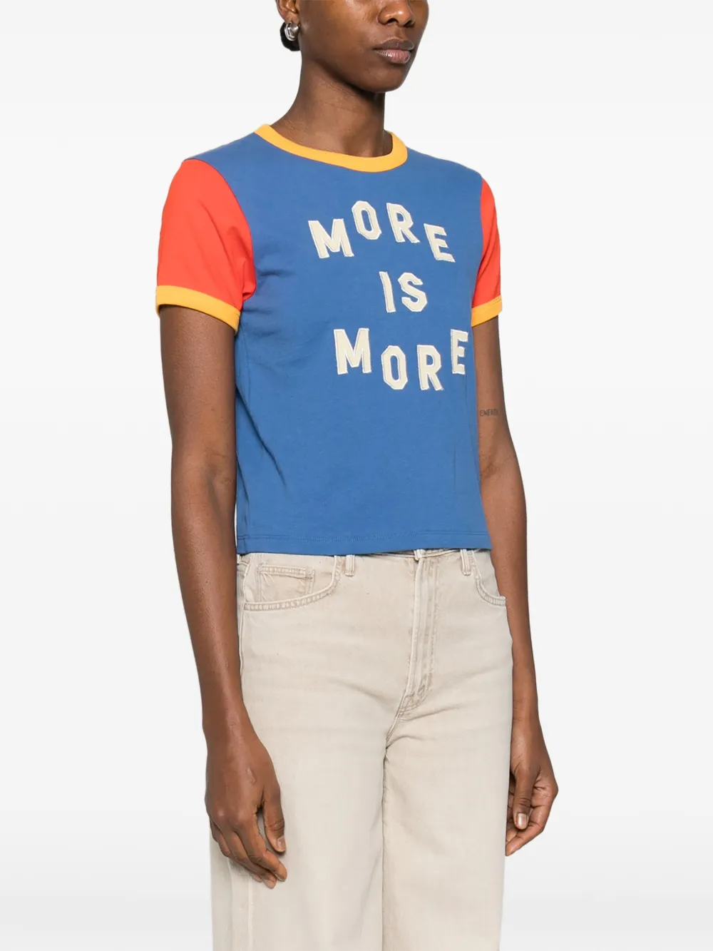The Itty Bitty Ringer Short-Sleeve Text-Print T-Shirt