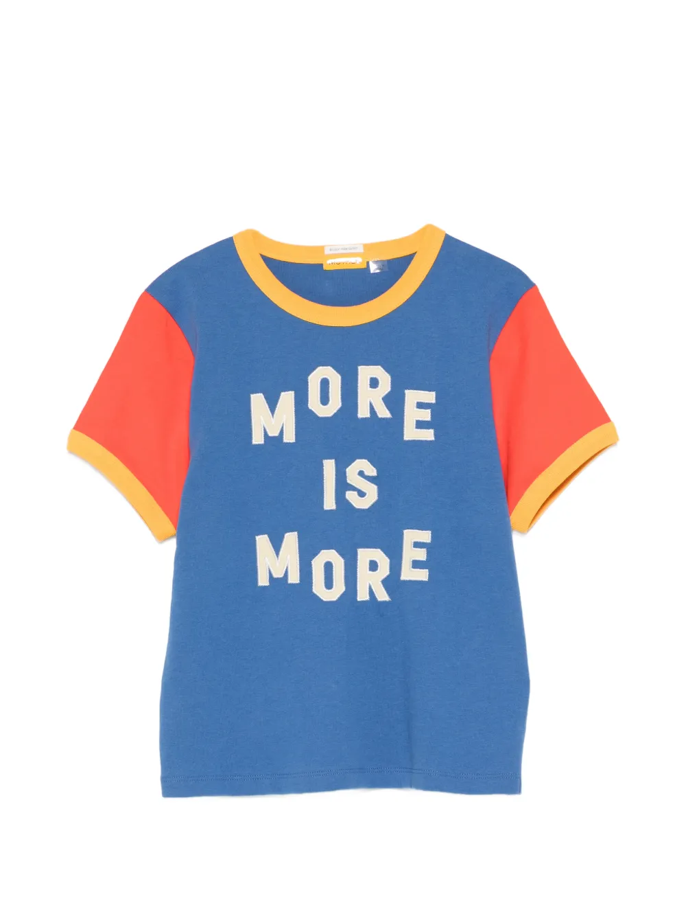 MOTHER The Itty Bitty ringer short-sleeve text-print T-shirt - Blu