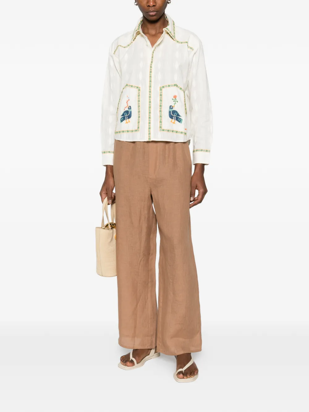 The Peasant Poet Embroidered Shirt