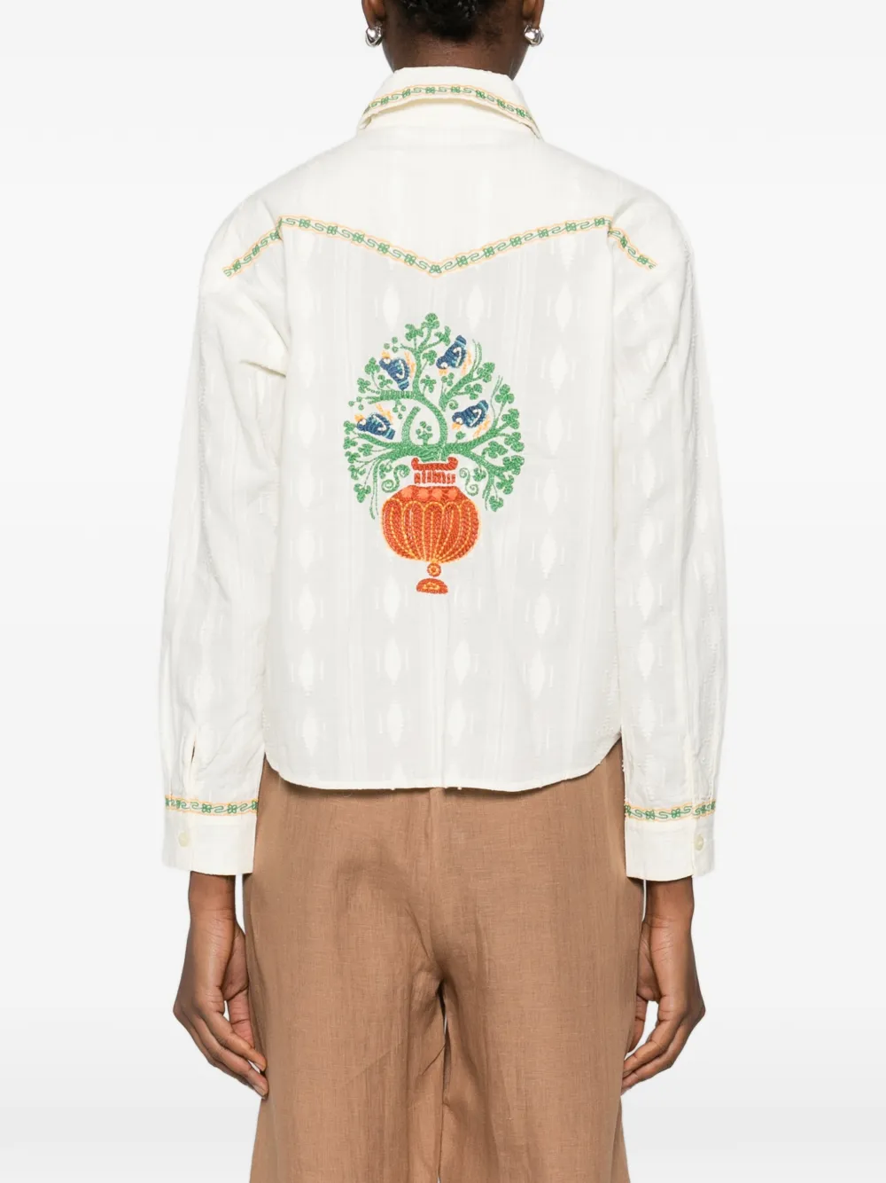 The Peasant Poet Embroidered Shirt