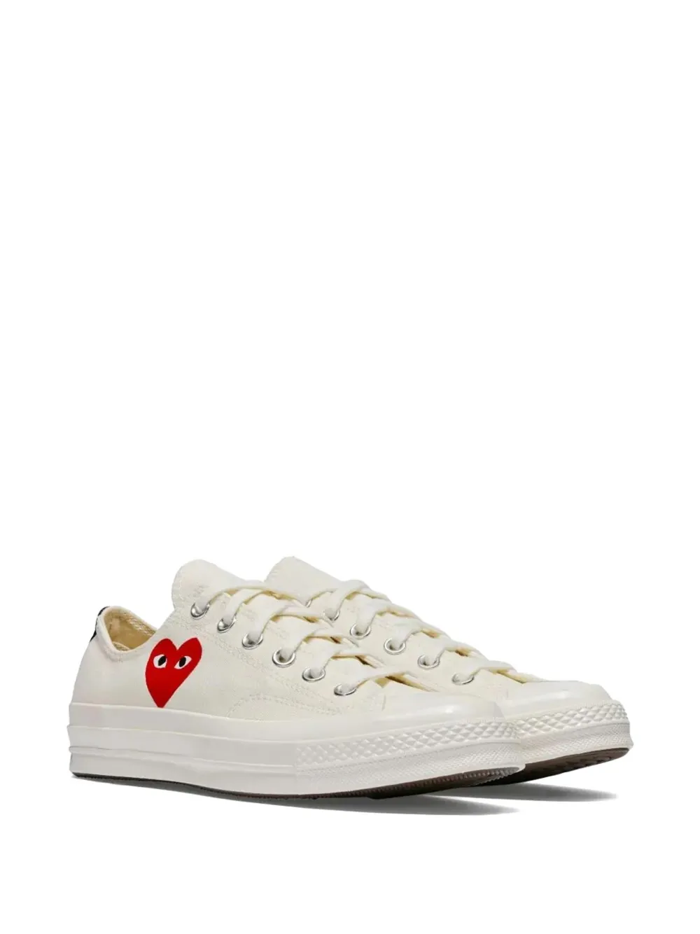 Comme Des Garçons Play x Converse Chuck 70 sneakers met hartpatroon Beige