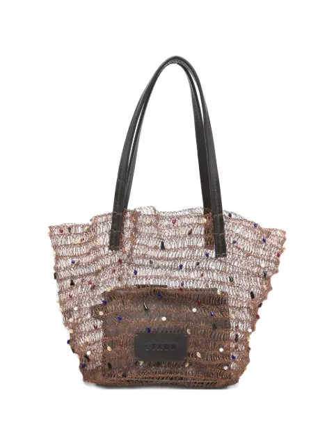 STAUD Jewel beaded tote bag