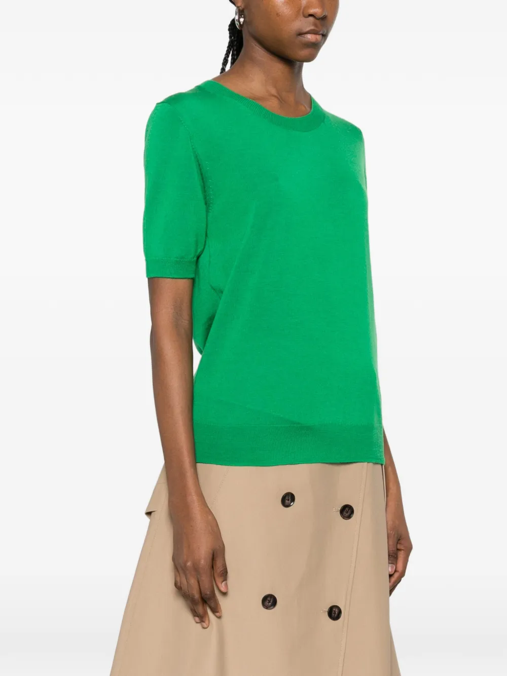 P.A.R.O.S.H. T-shirt met ronde hals Groen