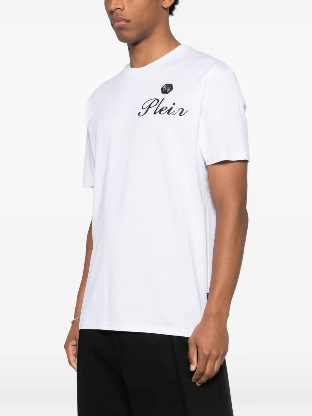 Philipp Plein T-shirt met logodetail Wit