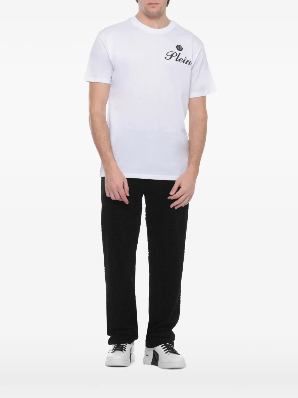 Philipp Plein T-shirt met logodetail Wit
