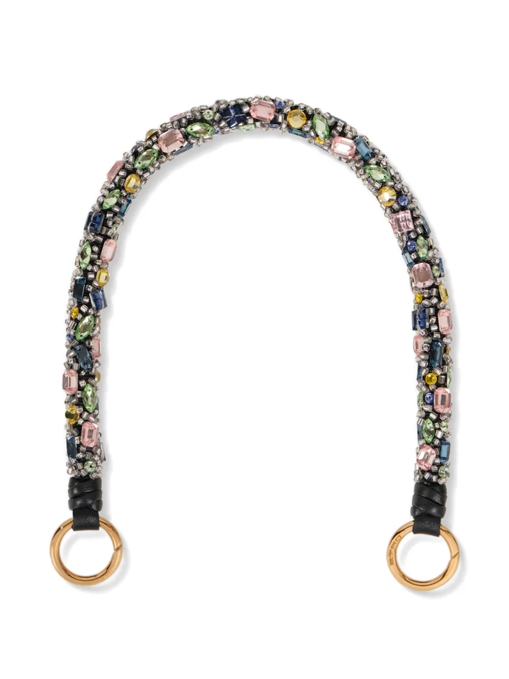 ETRO rhinestone bag handle - Nero