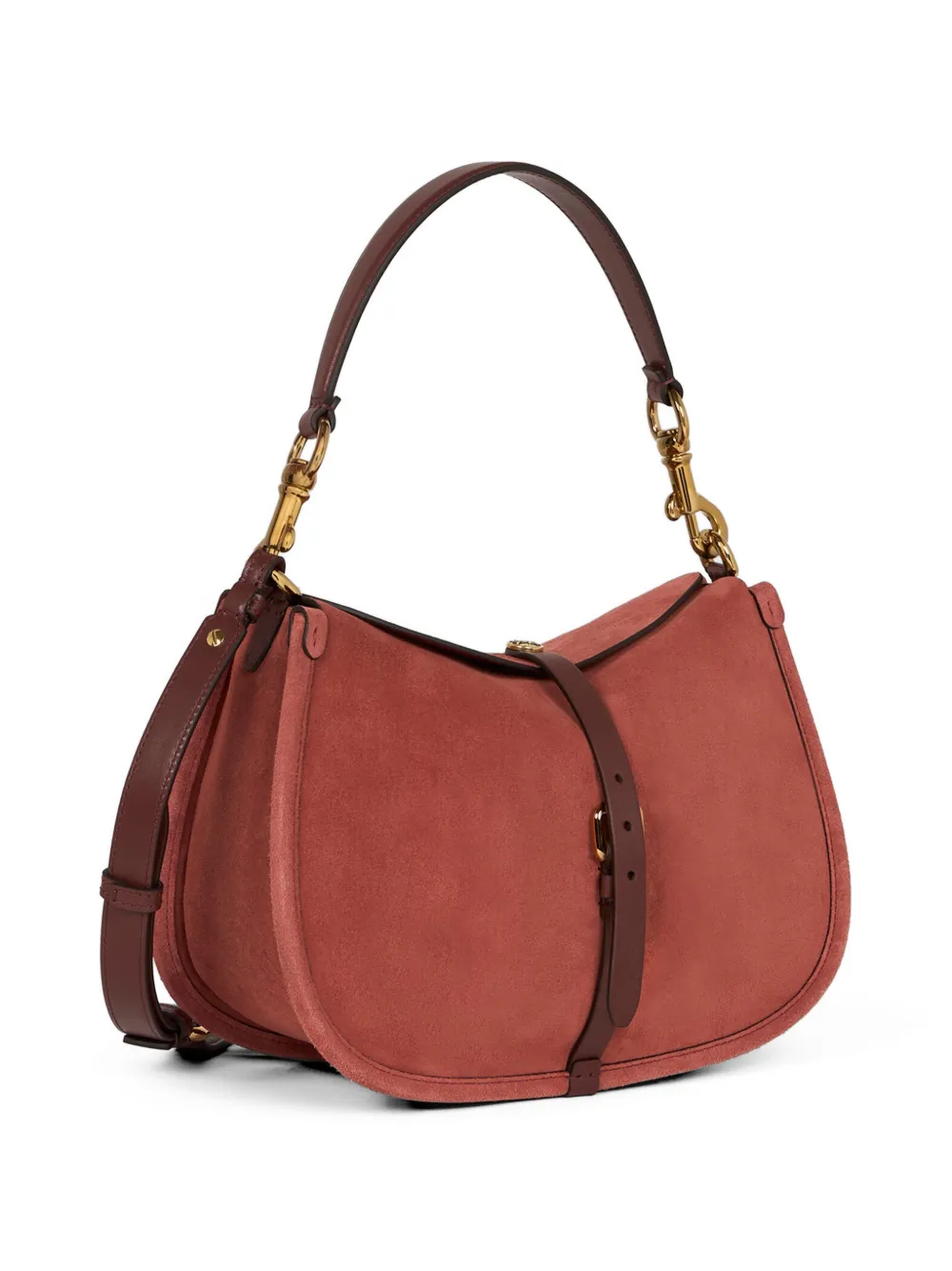 ETRO Medium Pony suède tas Rood