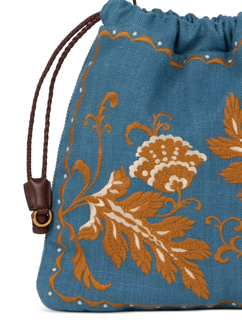 ETRO Kalispera medium shopper met borduurwerk Blauw