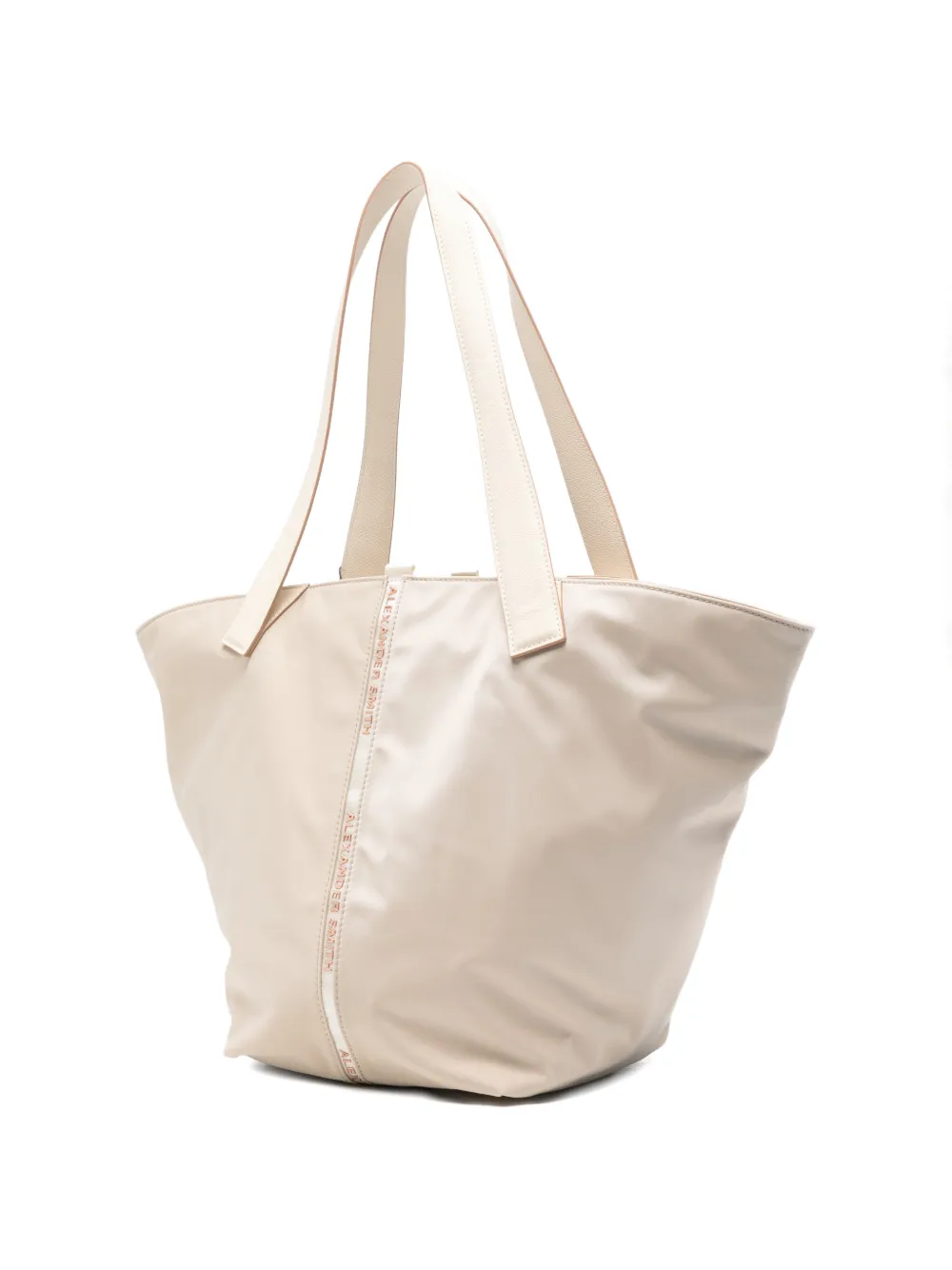  Alexander Smith Large Lauren Logo-detail Tote Bag - Neutrals 