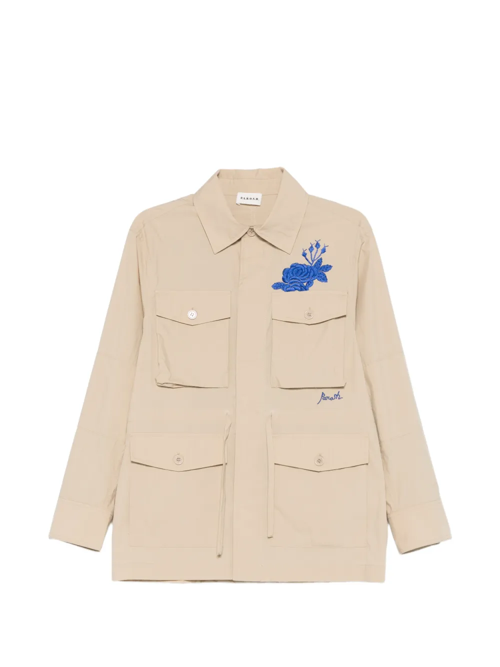 P.A.R.O.S.H. floral-embroidered jacket - Toni neutri