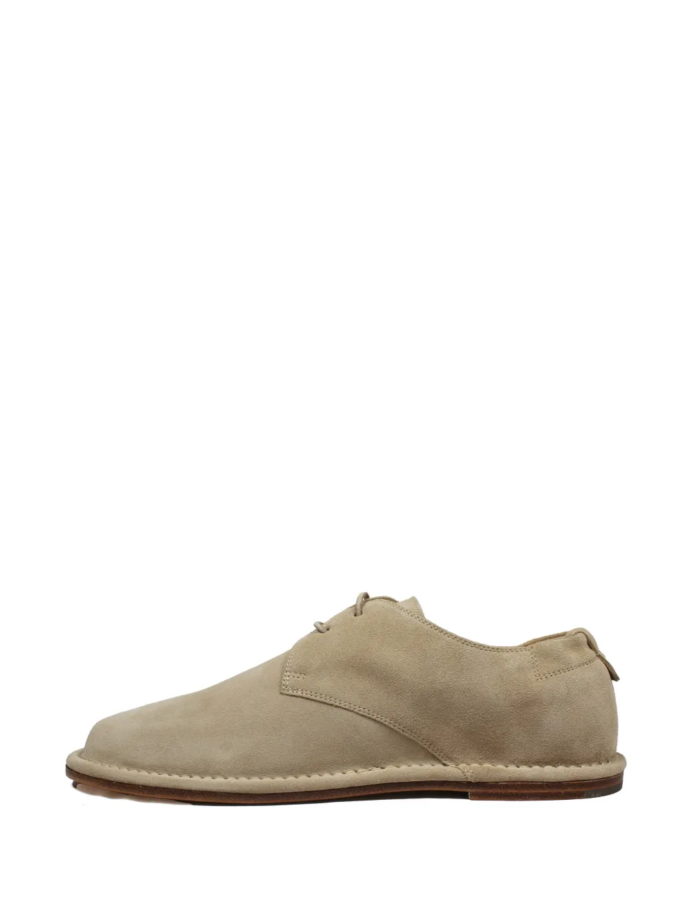 Giorgio Armani lace-up suede boots Beige