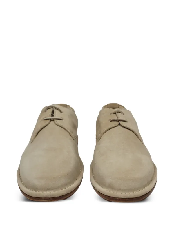 ☆極美品☆ARMANI ベージュ スエード ブーツ　MADE IN ITALY Giorgio Armani レースアップ スエードブーツ | ニュートラル