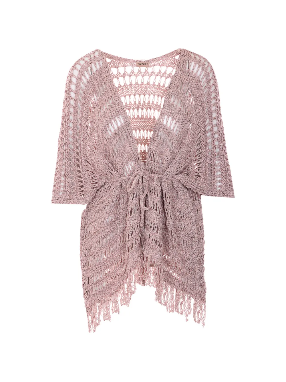 TWINSET laces fringe dress - Rosa