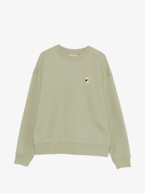 Maison Kitsuné fox embroidery sweatshirt
