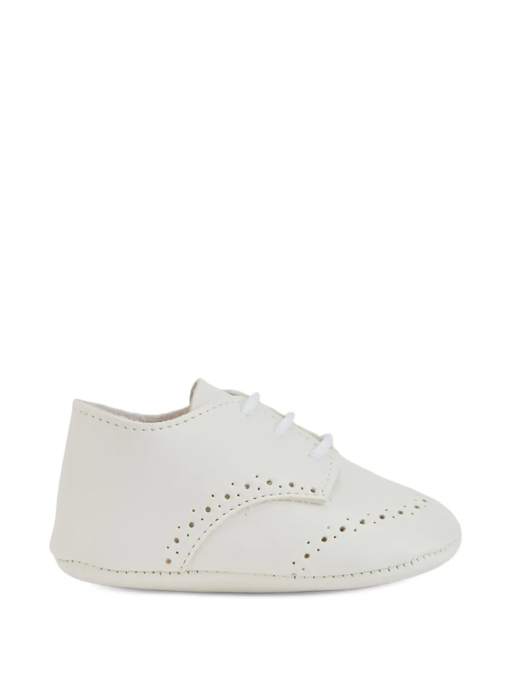 Paz Rodriguez Geperforeerde babyschoentjes Beige