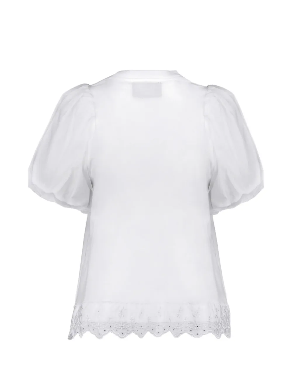 Simone Rocha パフスリーブ Tシャツ レース 白 simone-rocha-white