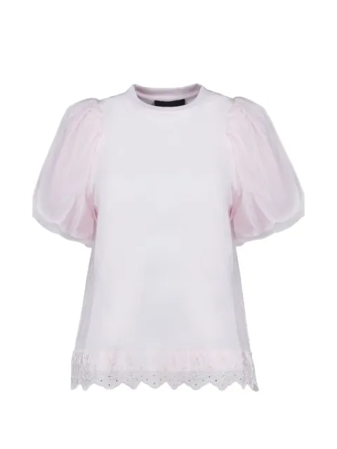 Simone Rocha puff-sleeve lace T-shirt