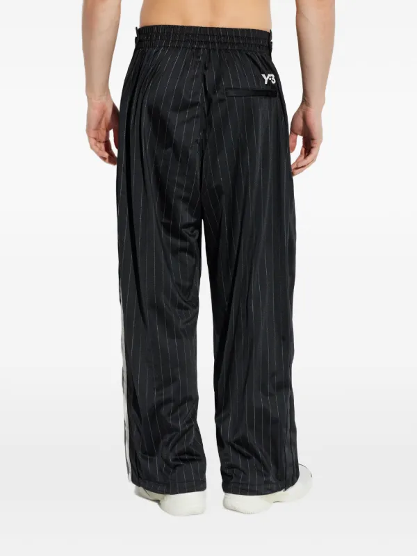 Adidas Pinstripe side-stripe Track Pants | Black | FARFETCH