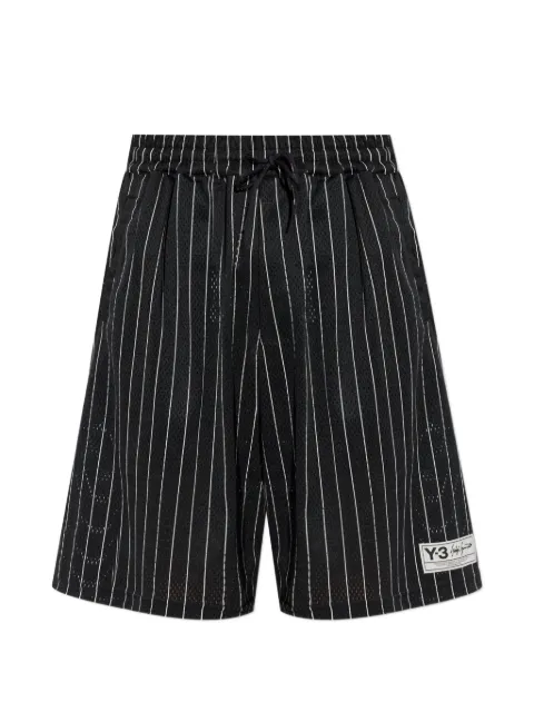 Y-3 striped drawstring shorts