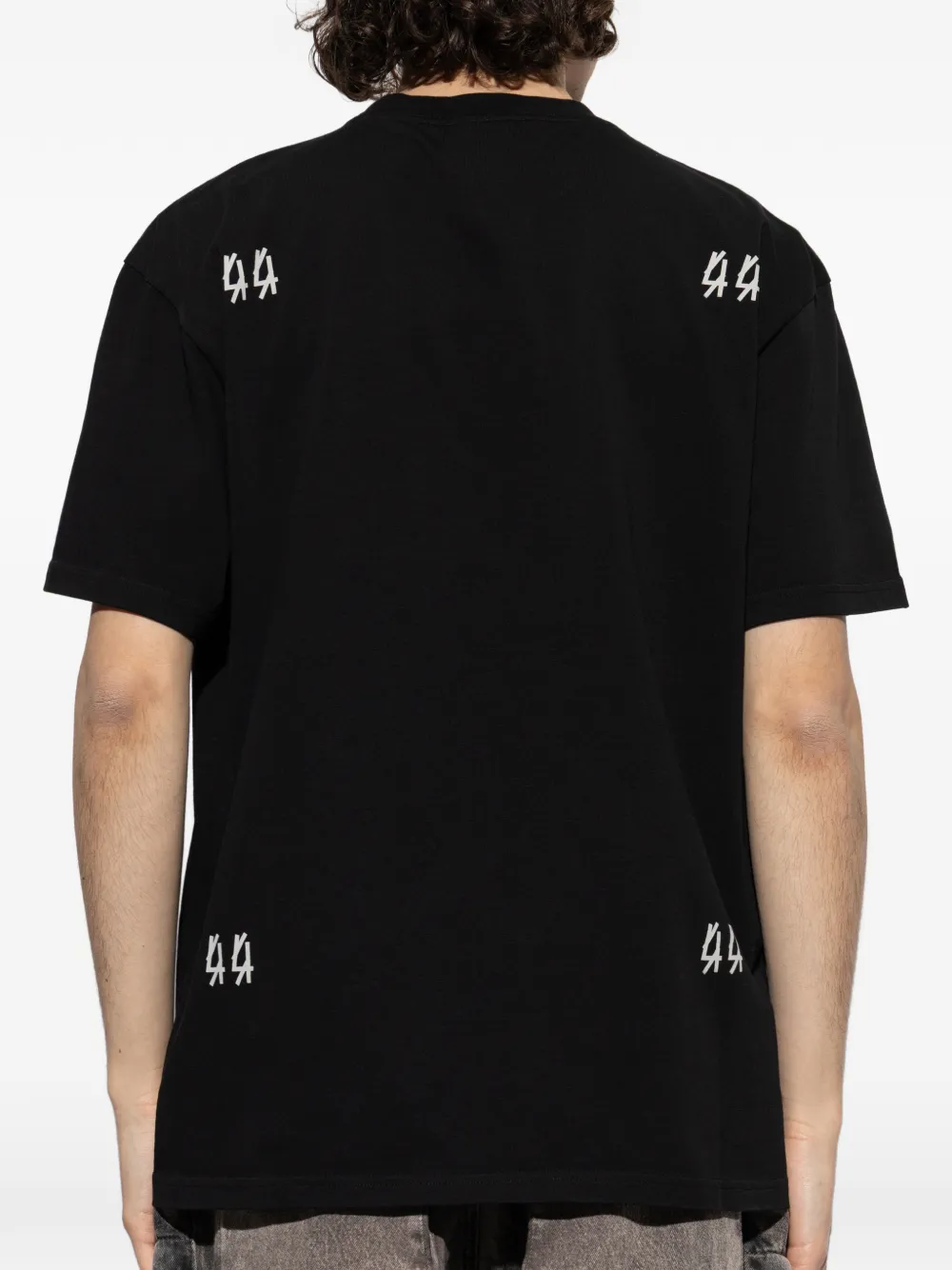 44 LABEL GROUP T-shirt met ronde hals Zwart