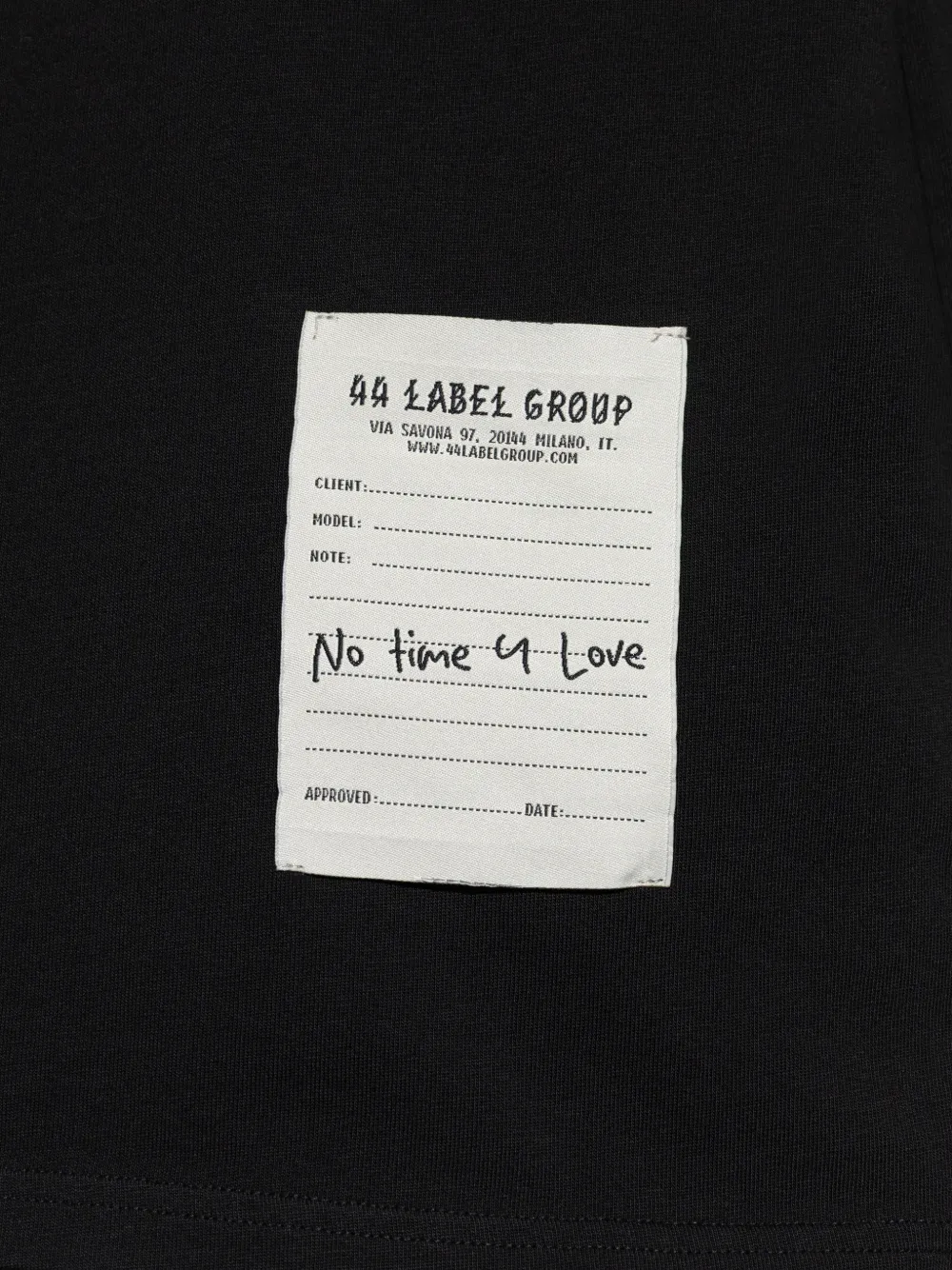 44 LABEL GROUP T-shirt met ronde hals Zwart