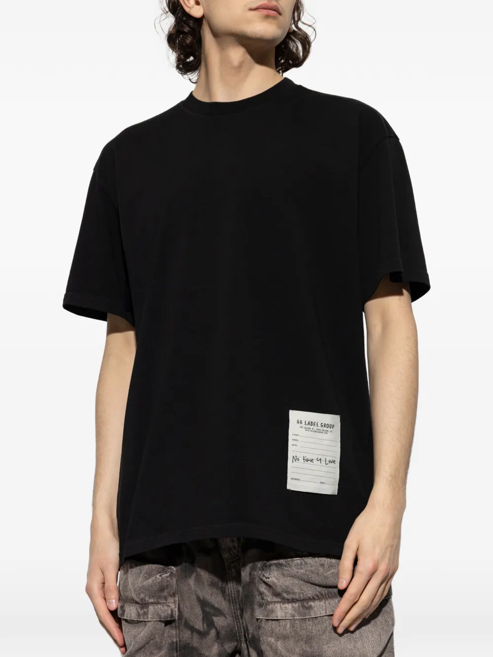 44 LABEL GROUP T-shirt met ronde hals Zwart