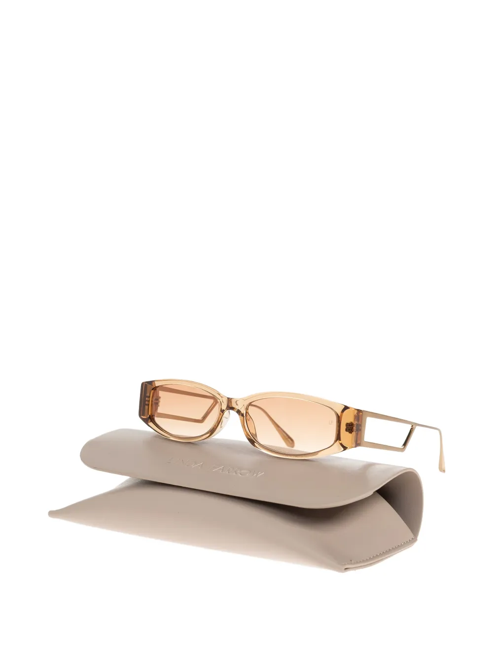Linda Farrow Susie zonnebril Beige