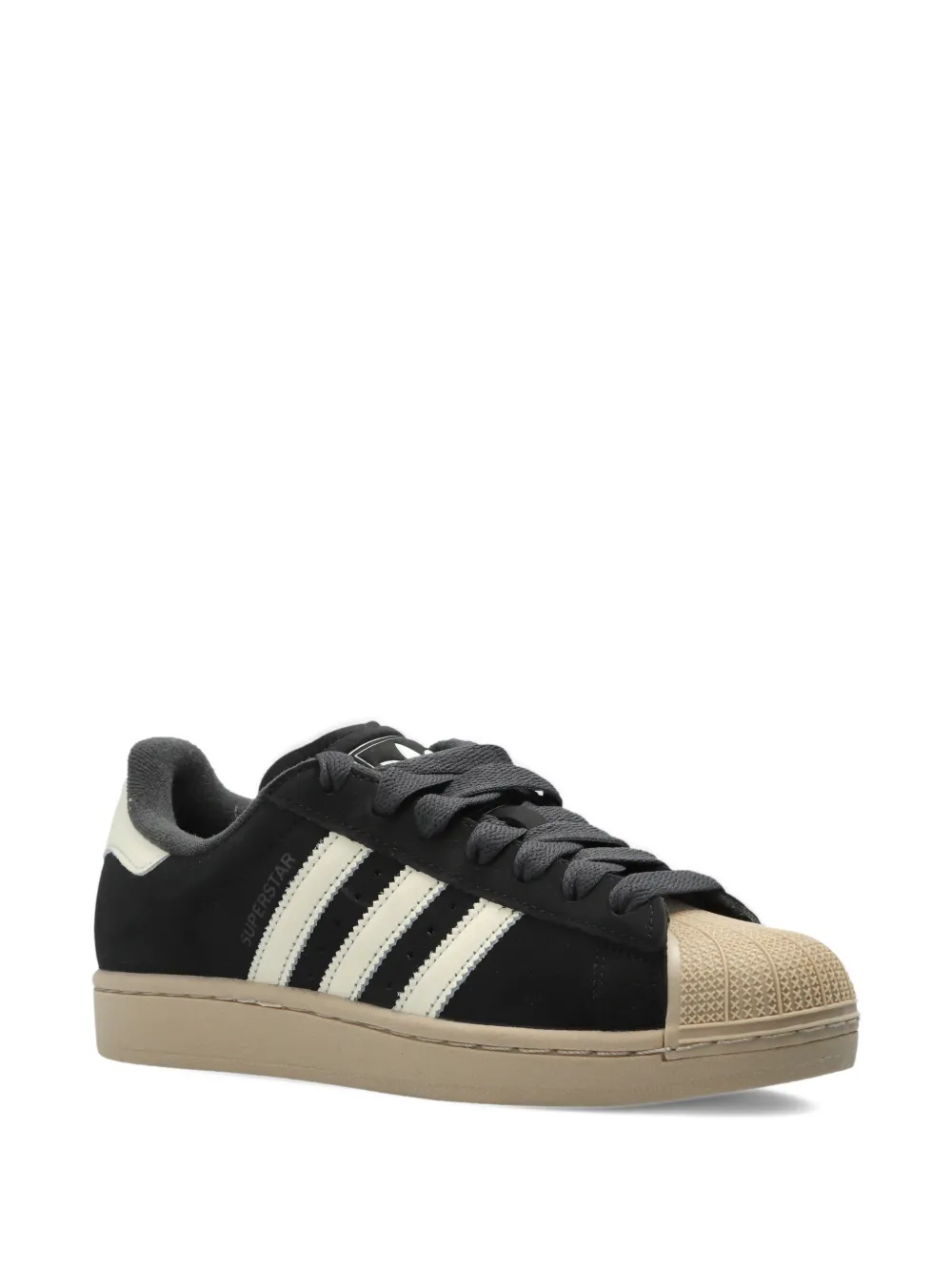 adidas Superstar II gestreepte sneakers Zwart
