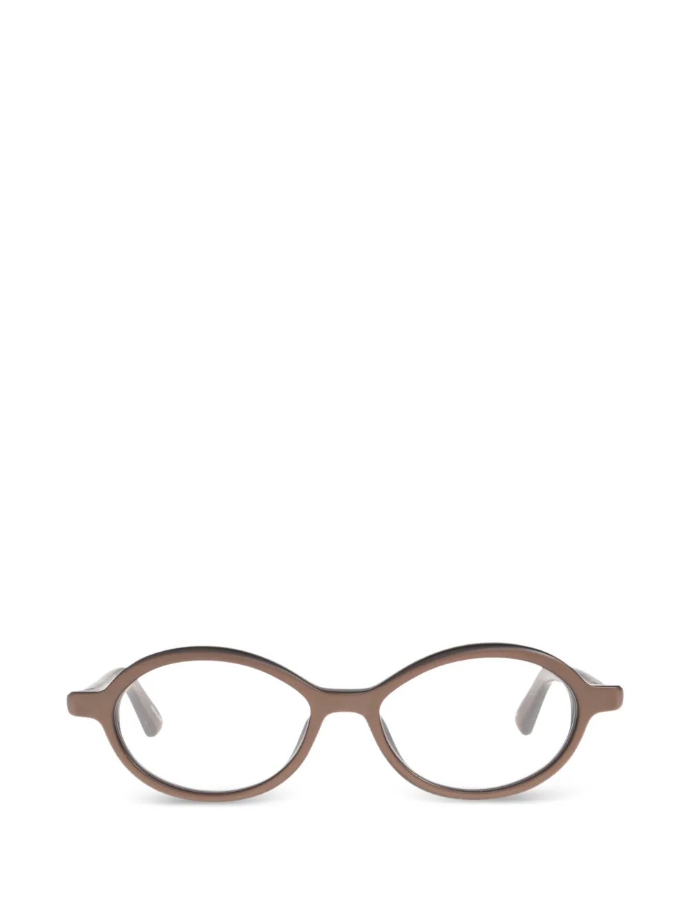 Jacquemus oval-frame sunglasses - Marrone