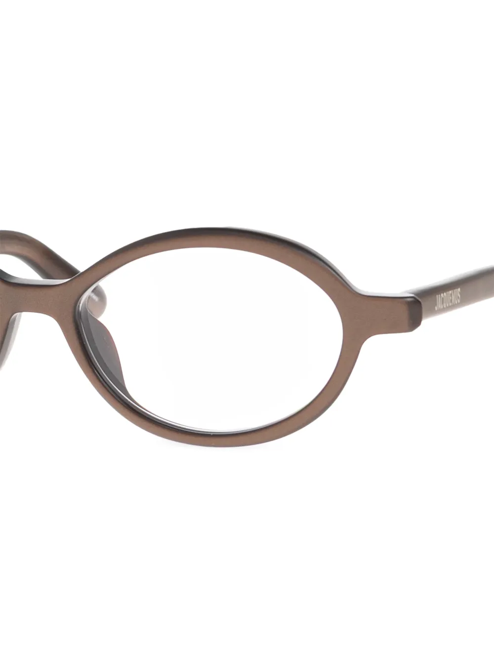  Jacquemus Oval-frame Sunglasses - Brown 