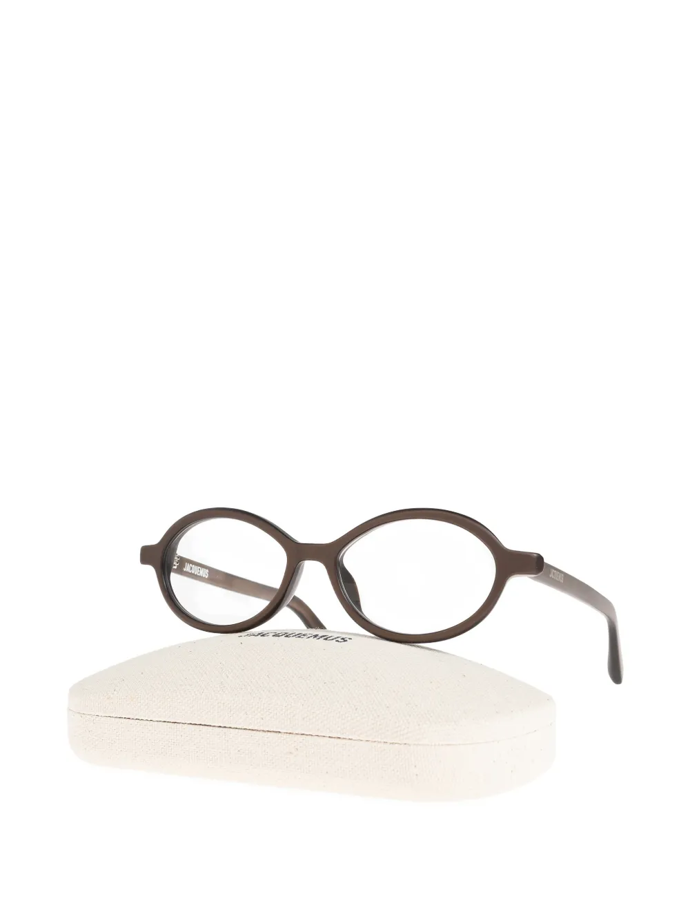  Jacquemus Oval-frame Sunglasses - Brown 