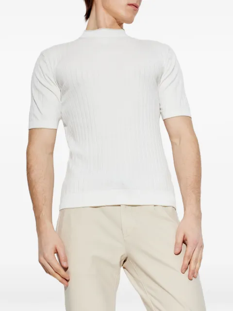 Eleventy ribbed short-sleeved T-shirt