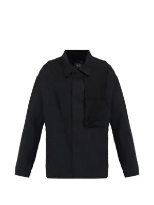 Emporio Armani Denim Shirt Jacket | Black | FARFETCH ZA