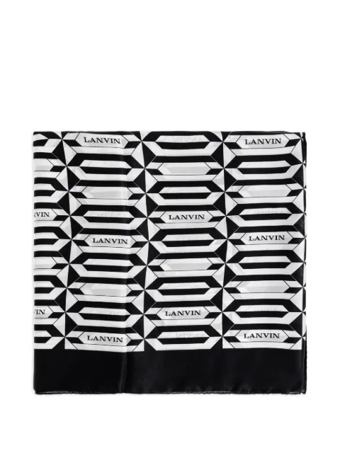 Lanvin geometric-print scarf