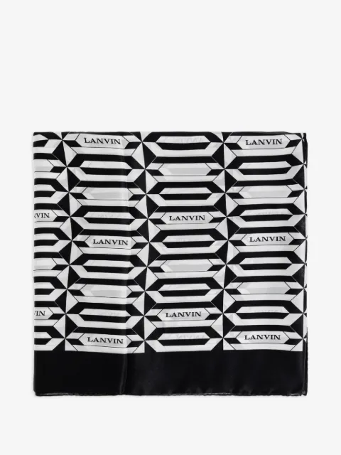 Lanvin geometric-print scarf