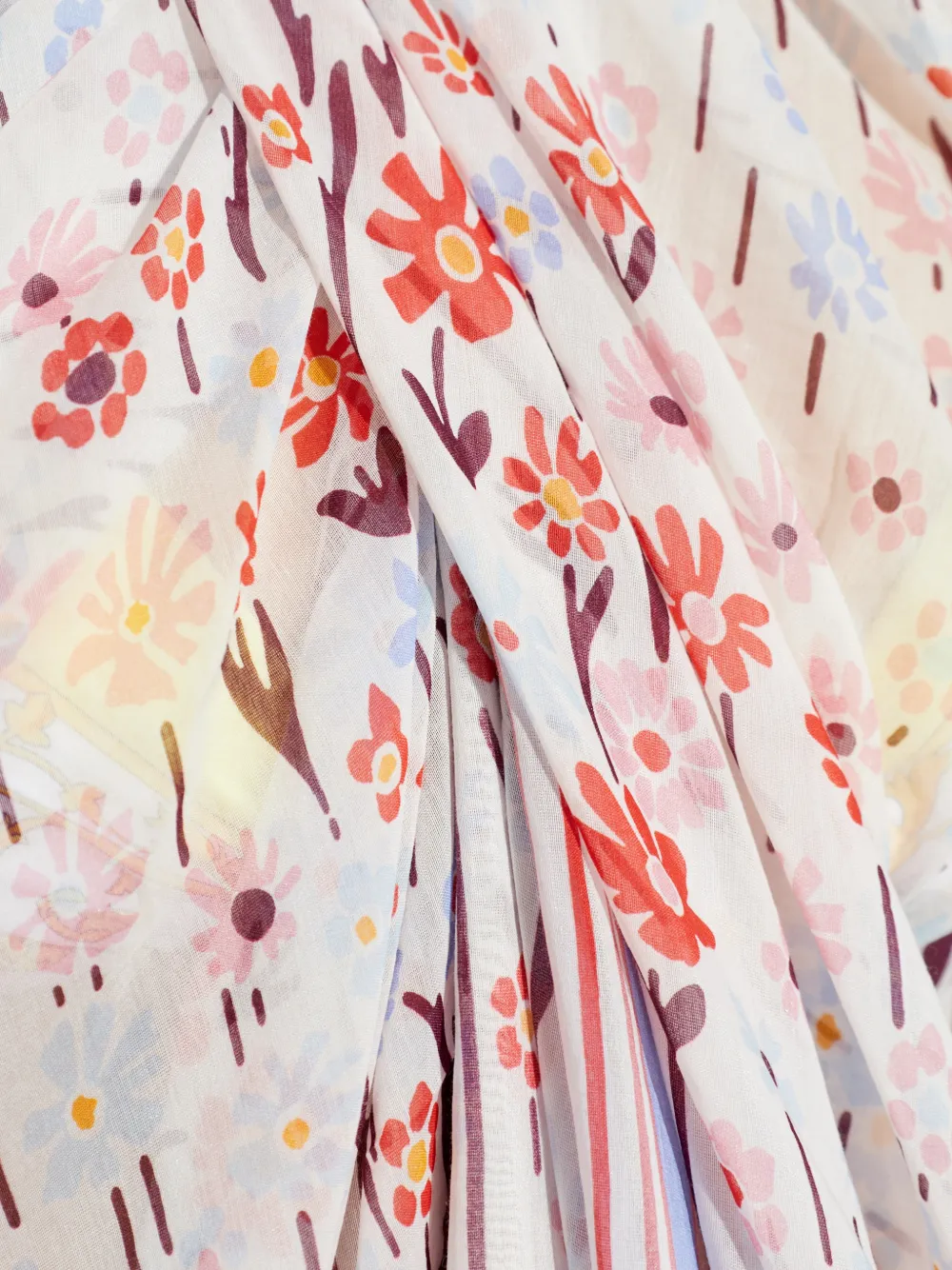 Lanvin Strandjurk met bloemenprint Wit