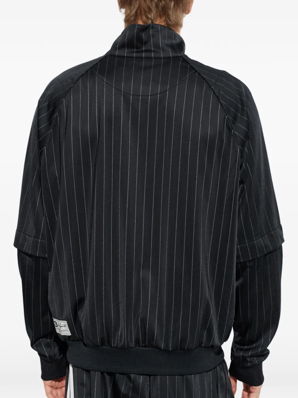 Y-3 Gestreept jack Zwart