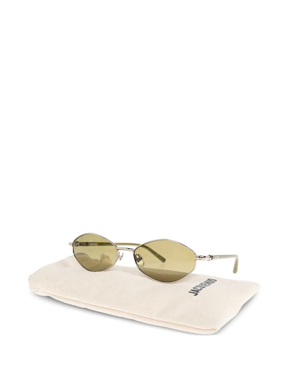  Jacquemus Oval-frame Sunglasses - Silver 