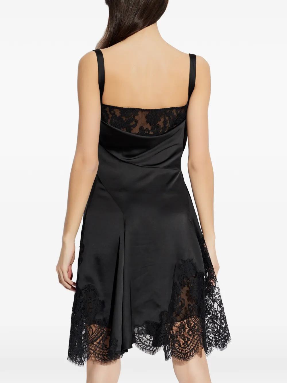 Versace Mini-jurk met kant Zwart