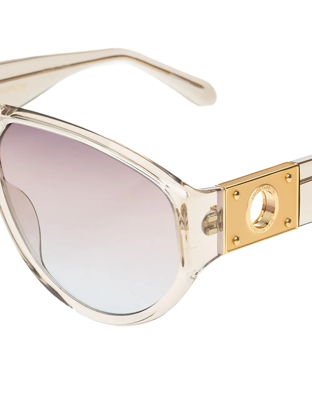  Linda Farrow Portia Sunglasses - Neutrals 