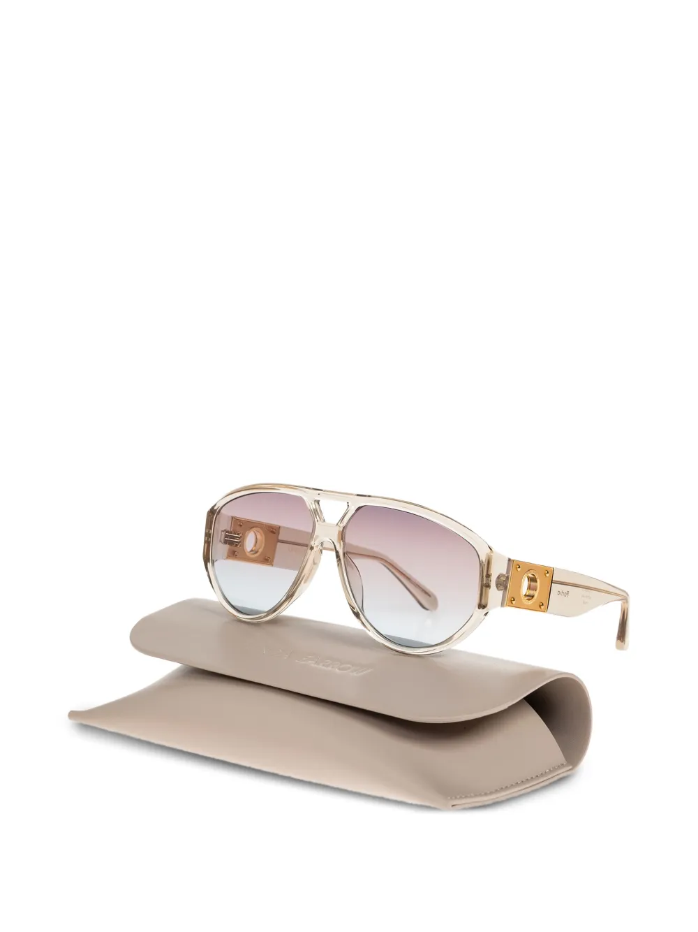  Linda Farrow Portia Sunglasses - Neutrals 