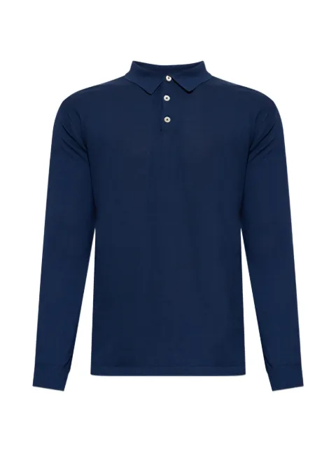Eleventy buttoned long-sleeved polo shirt