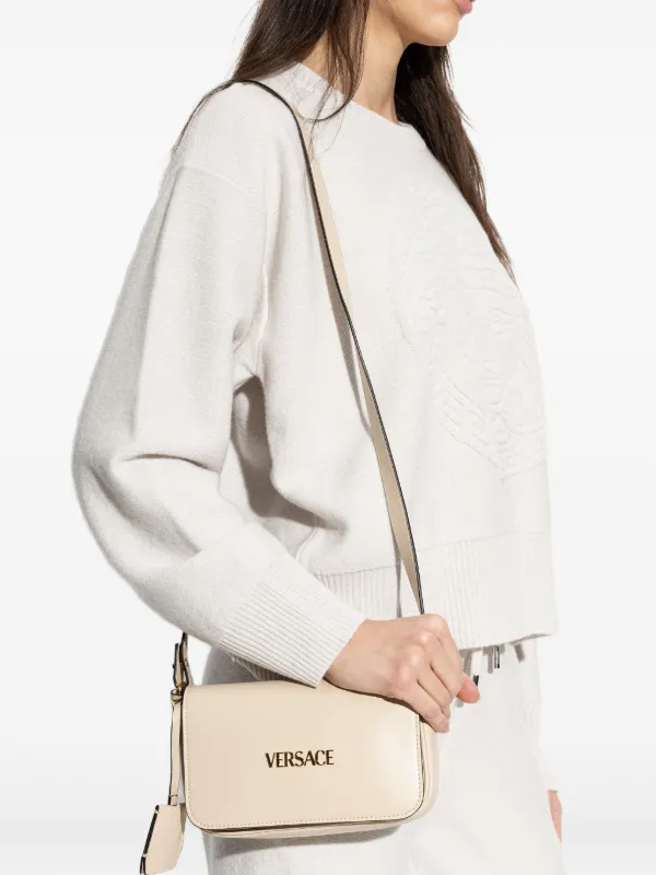 Versace Versace Tag Mini Crossbody Bag | Neutrals | FARFETCH ZA
