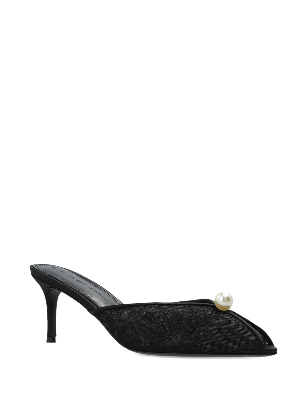 BLACK SUEDE STUDIO Debby pumps met open neus Zwart
