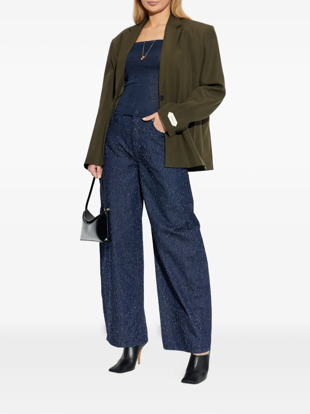  Jacquemus The Carré Single-breasted Blazer - Green 
