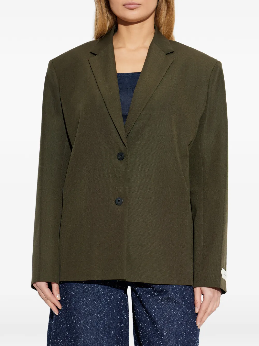  Jacquemus The Carré Single-breasted Blazer - Green 