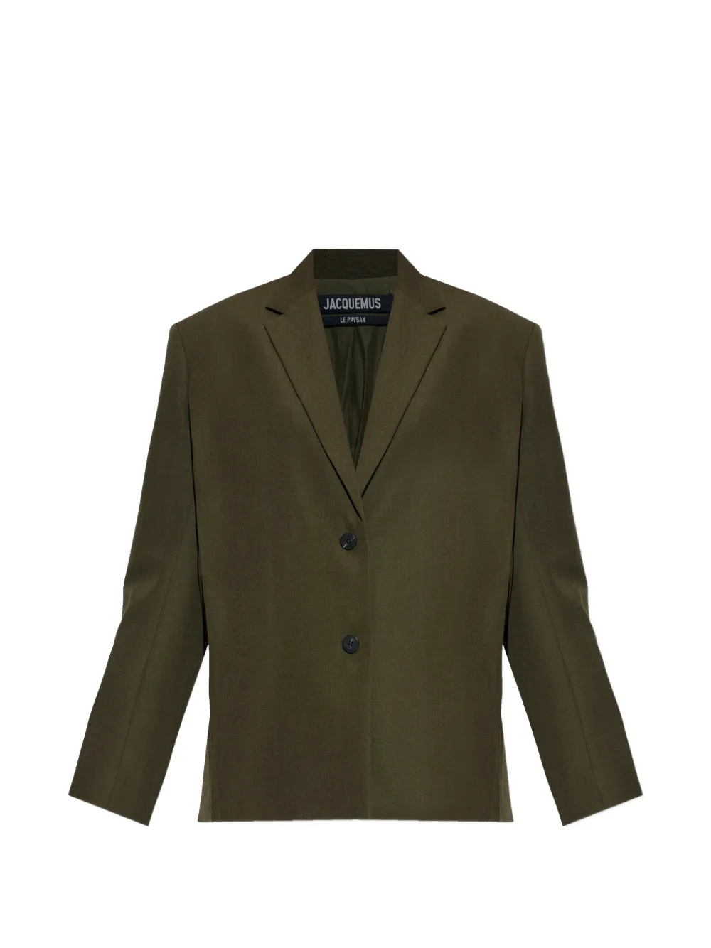 Jacquemus The Carré Single-breasted Blazer In Green